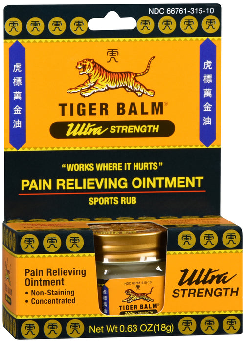 Tiger Balm Ultra Strength Pain Relieving Ointment 18gm (2 pack)